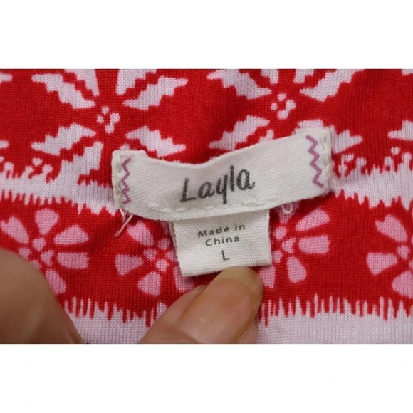 Layla Women's Pajama Set-Size Large-Joggers-Very Soft-Size Large - Picture 4 of 12